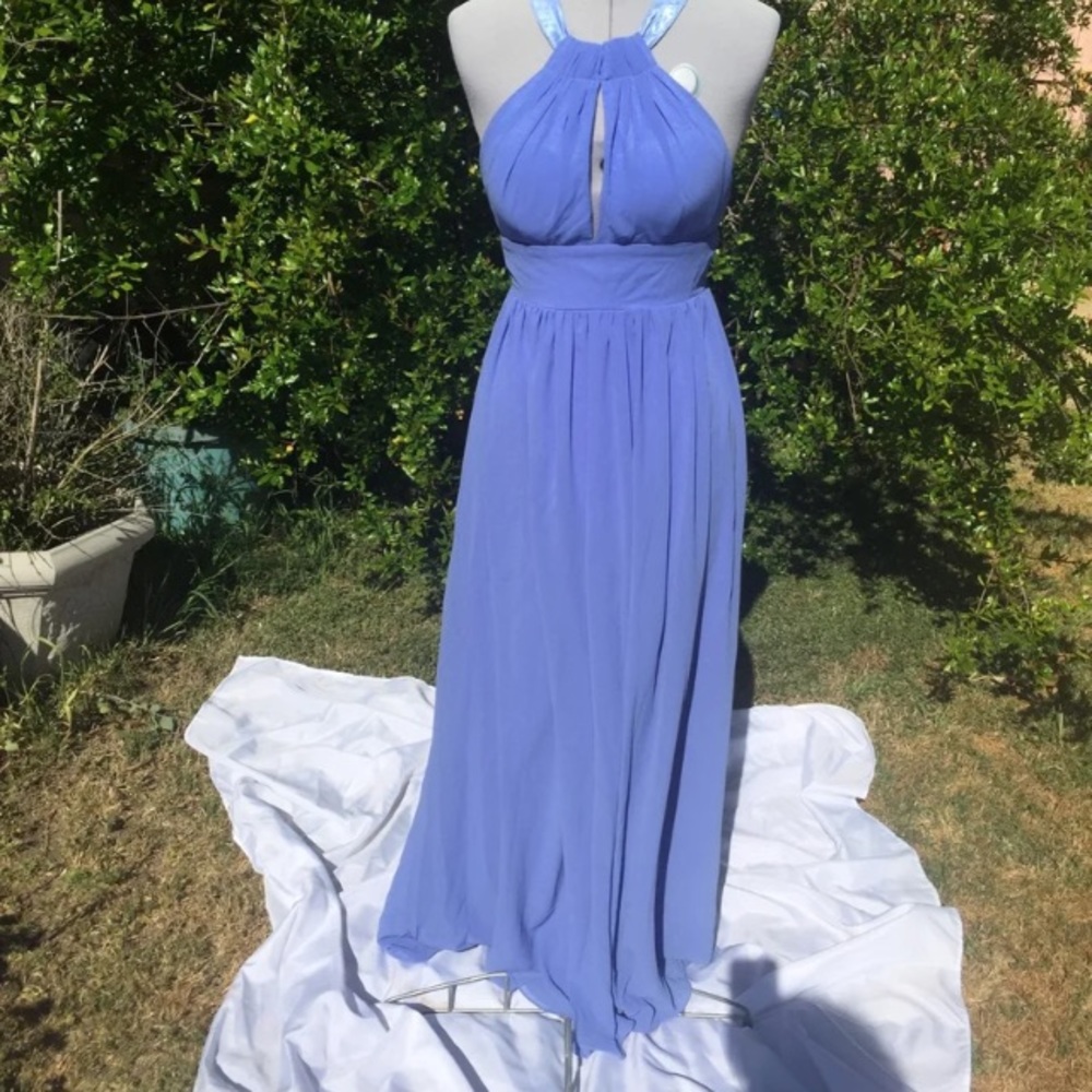 Full length halter dress